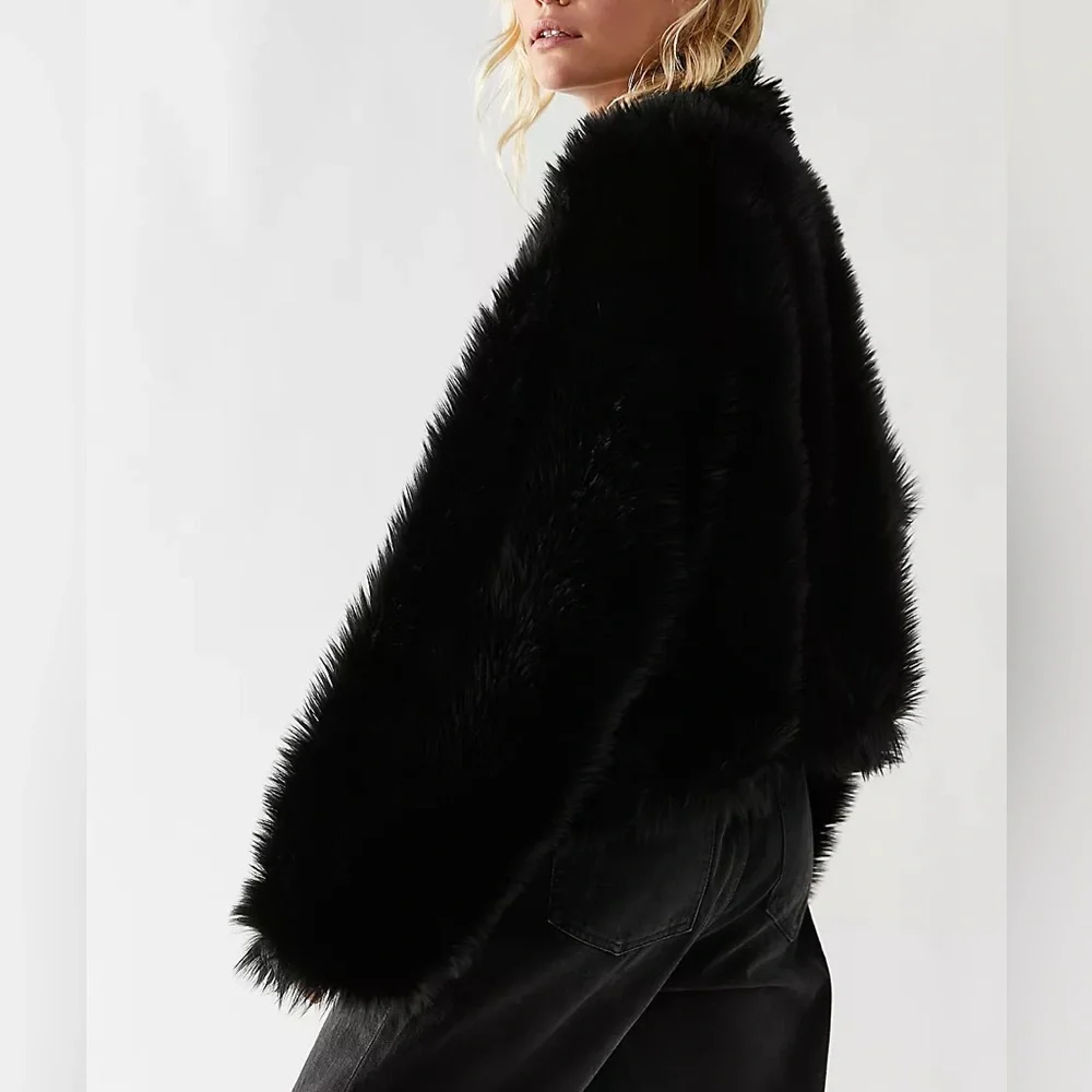 Free People All Night Faux Fur Jacket